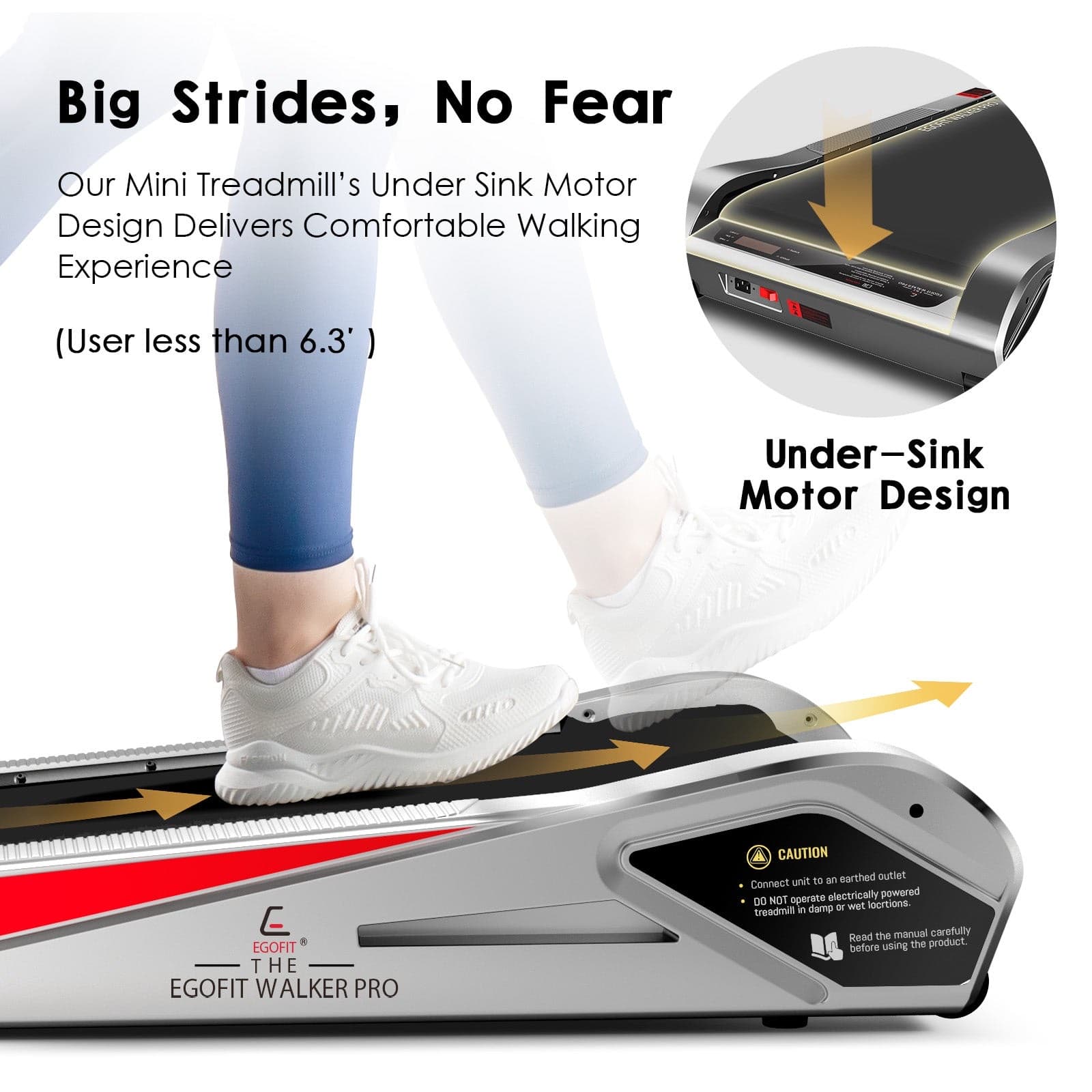 Egofit Walker Pro M1 compact under-desk walking pad